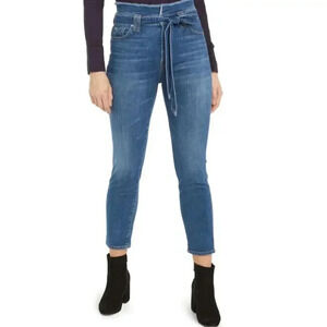 7 For All Mankind Paperbag High Rise Tie Belt Jeans size 27